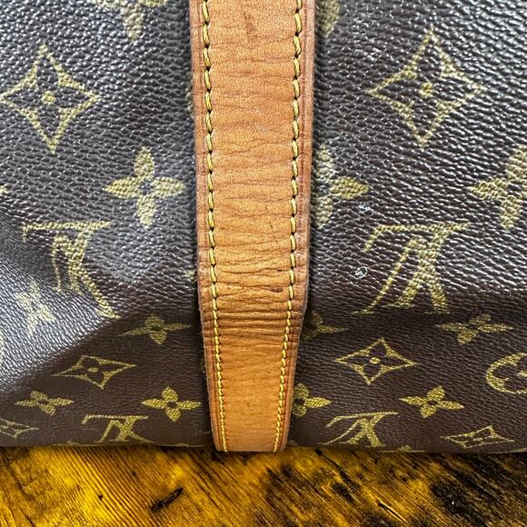 Louis Vuitton Vintage Monogram Sac Souple 45 Duffle Bag Boston Travel - Picture 12 of 16